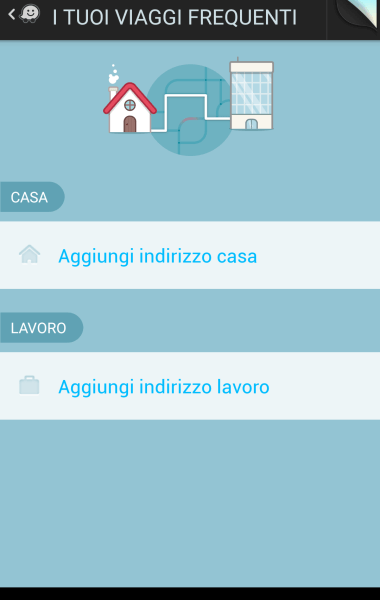 LA SCHERMATA INIZIALE DI WAZE SOCIAL GPS