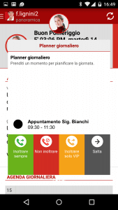 Planner giornaliero - appuntamento Bianchi