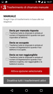 trasferimento manuale