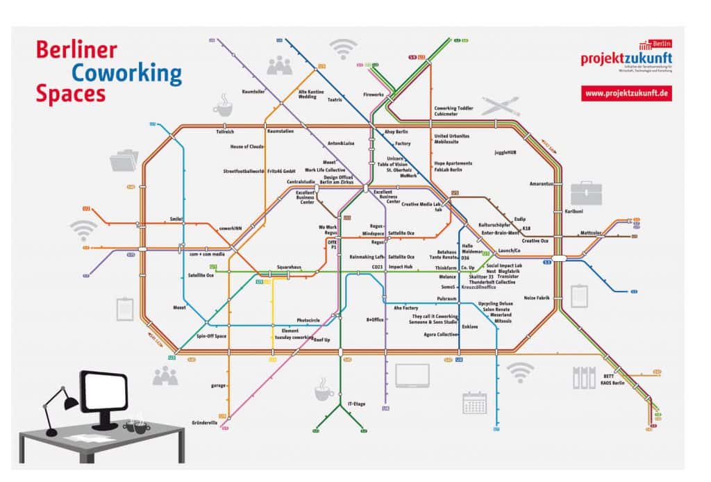 Mappa Coworking a Berlino